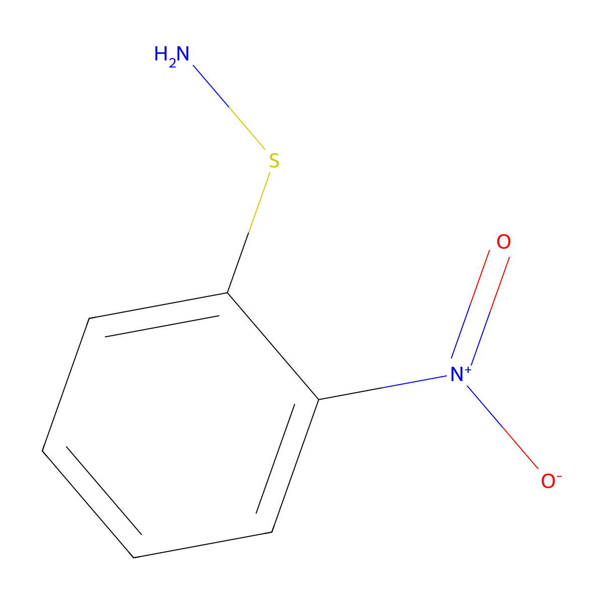 o-Nitrobenzenesulfenamide molecular structure, CAS 7257-59-2