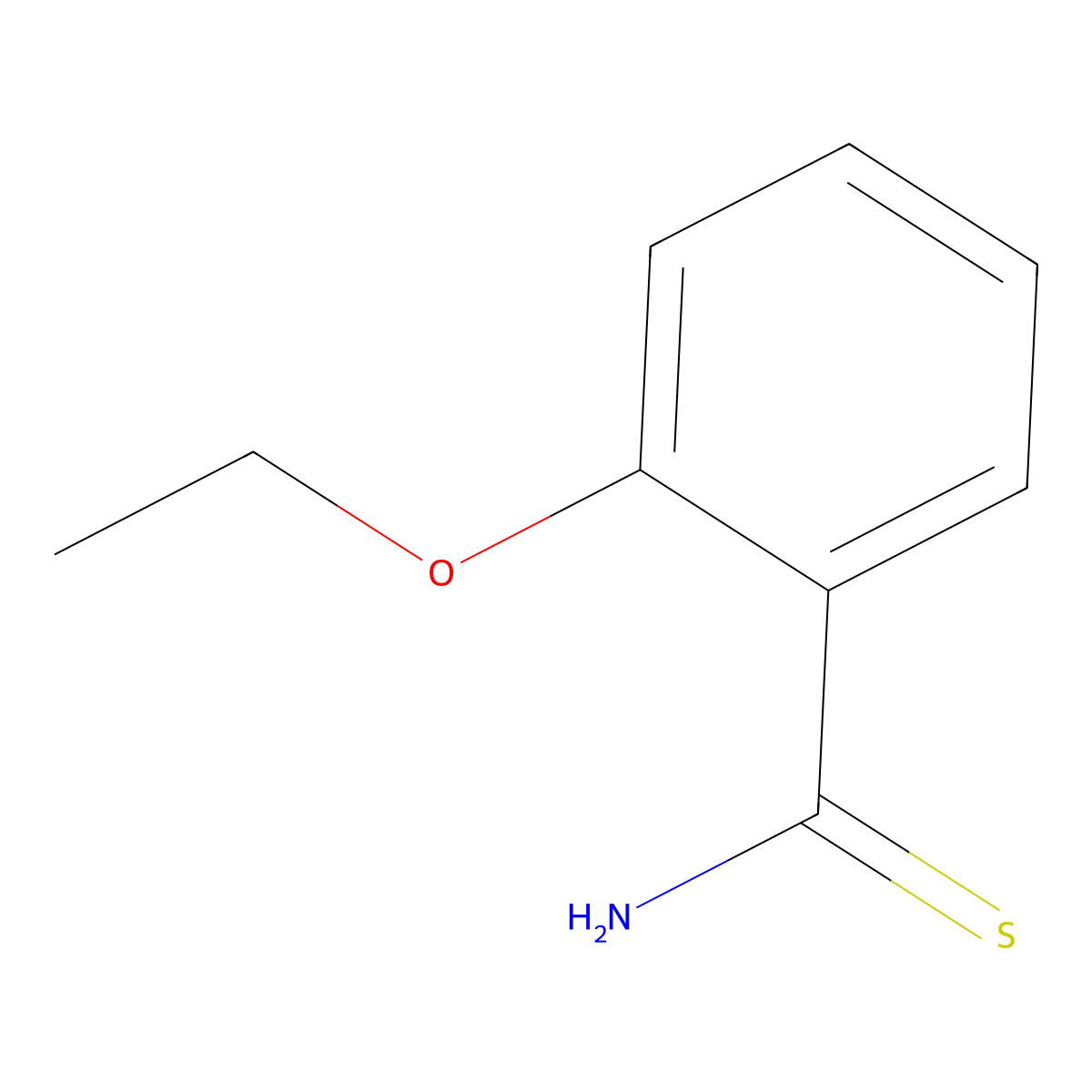 2-Ethoxybenzene-1-carbothioamide molecular structure, CAS 725702-35-2