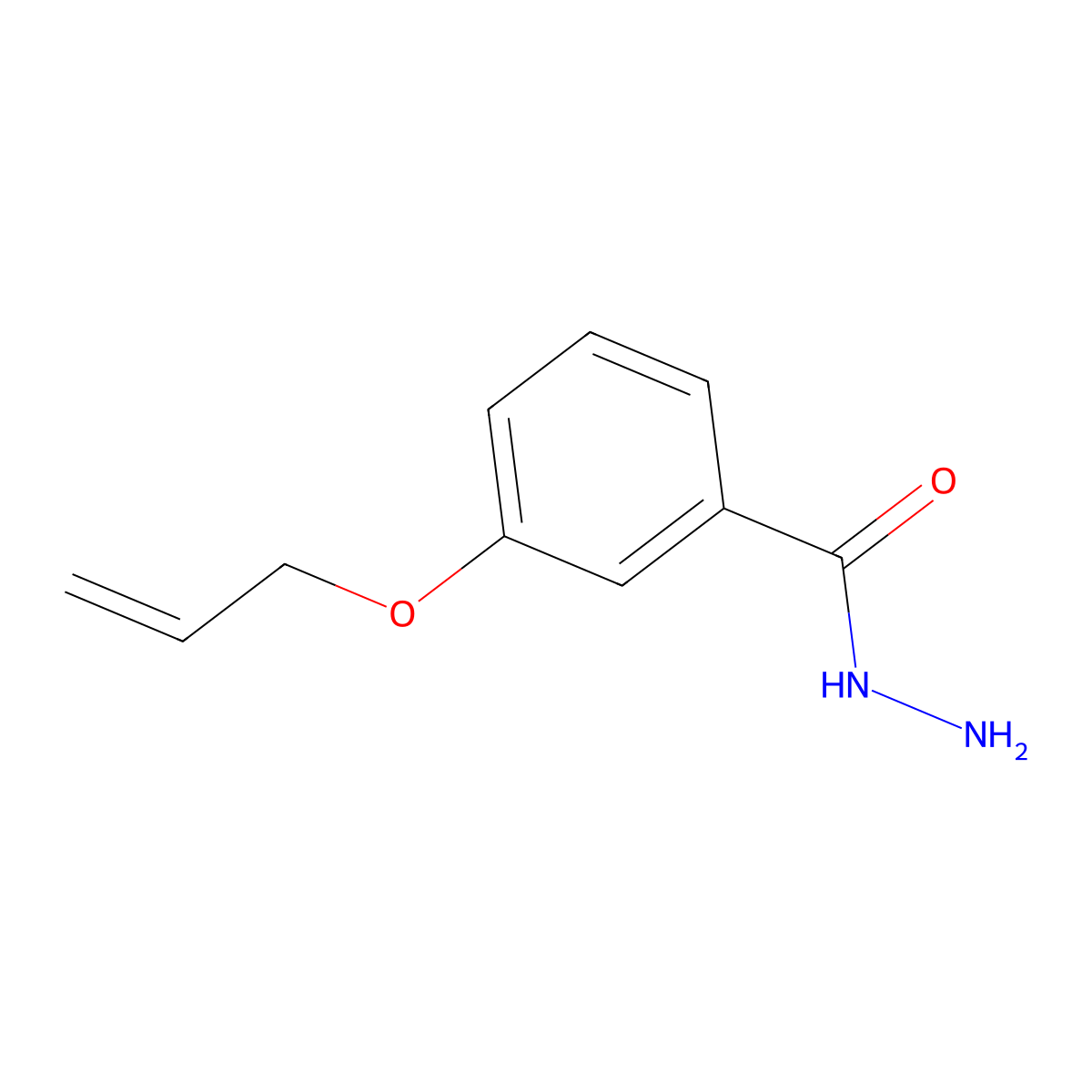 3-(Allyloxy)benzohydrazide molecular structure, CAS 725702-60-3