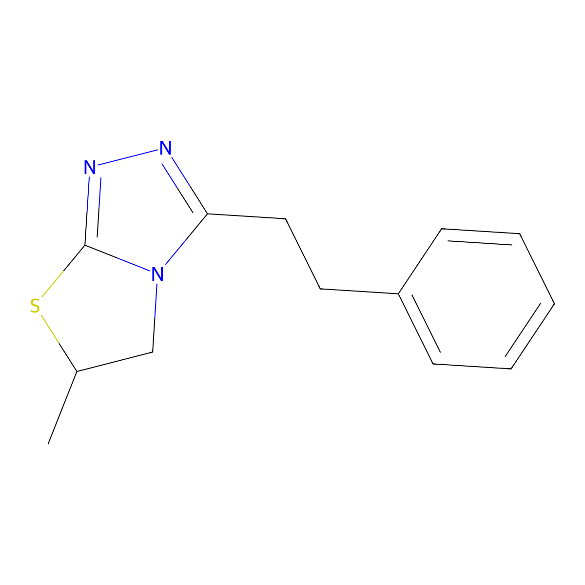 6-Methyl-3-(2-phenylethyl)-5,6-dihydro[1,3]thiazolo[2,3-c][1,2,4]triazole molecular structure, CAS 725704-61-0