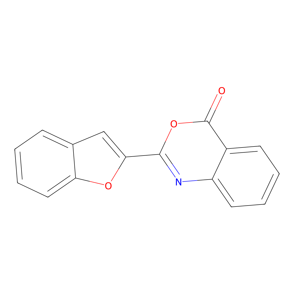 2-(1-benzofuran-2-yl)-4H-3,1-benzoxazin-4-one molecular structure, CAS 725704-99-4