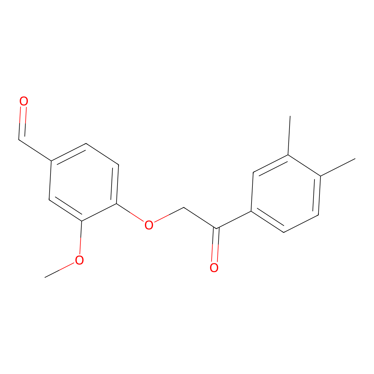 4-[2-(3,4-Dimethylphenyl)-2-oxoethoxy]-3-methoxybenzaldehyde molecular structure, CAS 725710-53-2