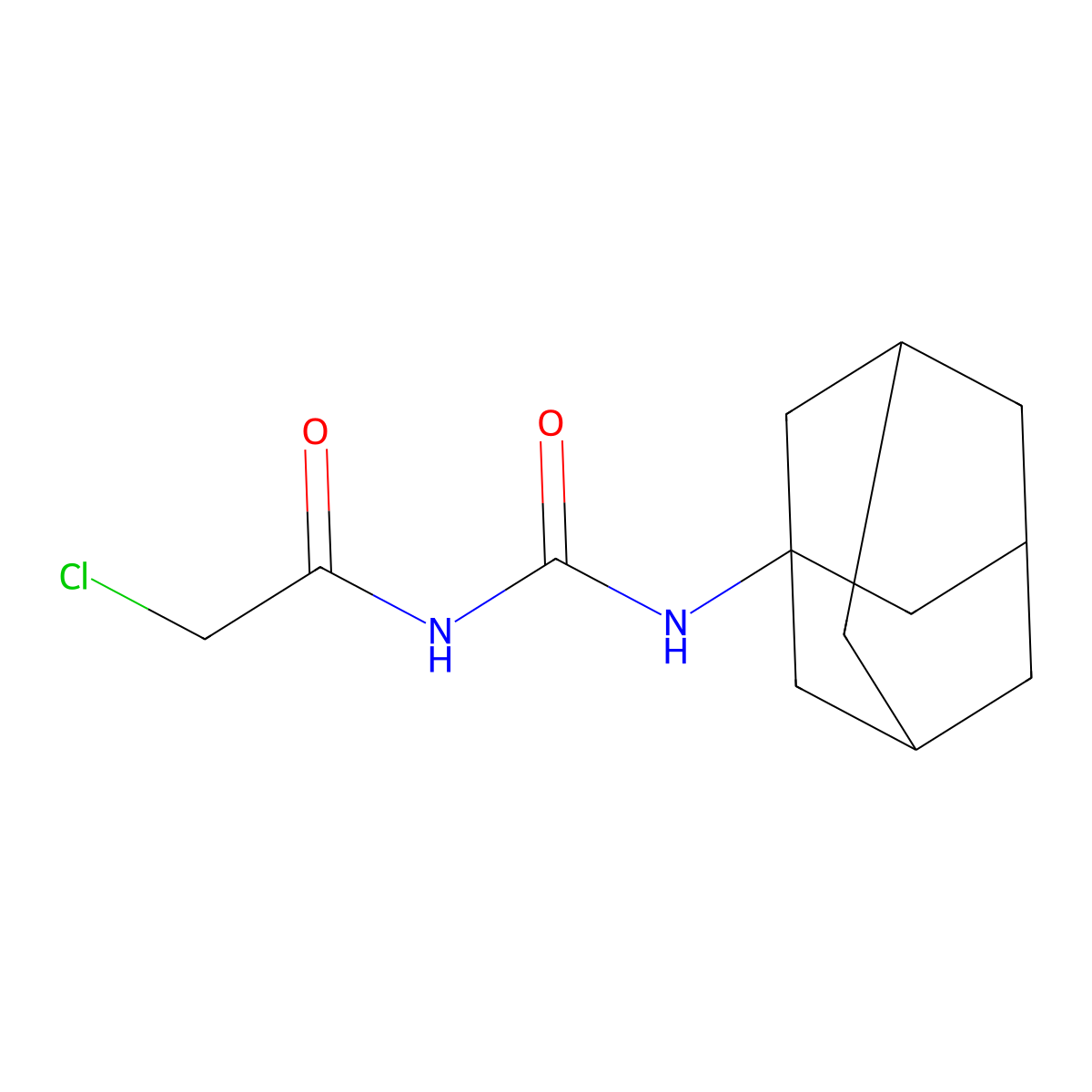 1-(Adamantan-1-yl)-3-(2-chloroacetyl)urea molecular structure, CAS 725711-03-5