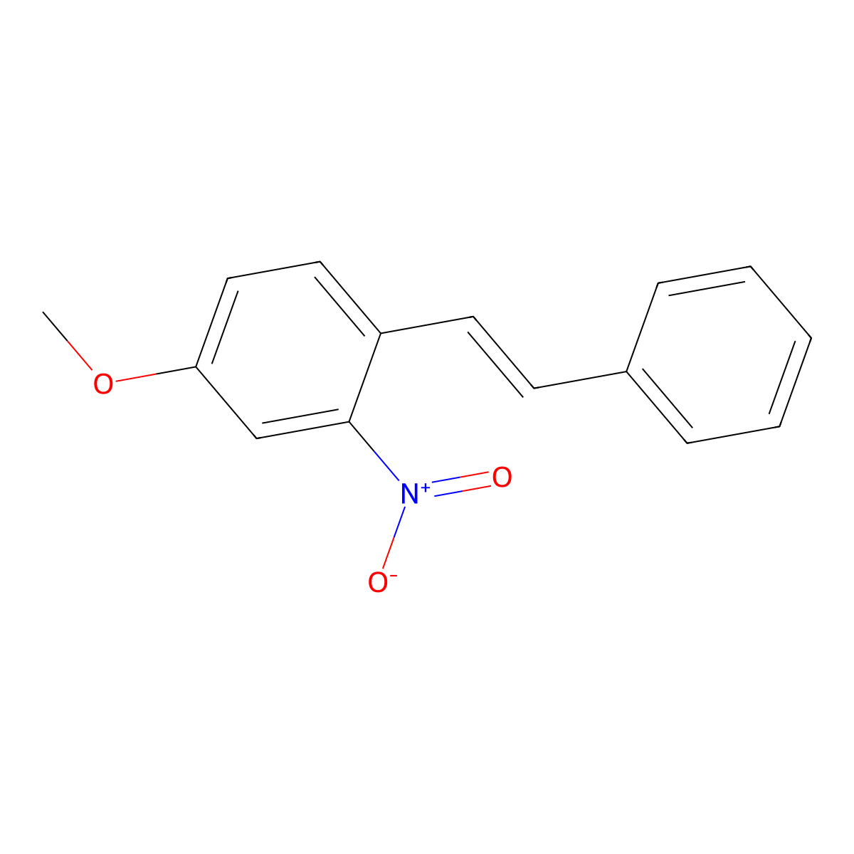 4-Methoxynitrostilbene molecular structure, CAS 725712-36-7