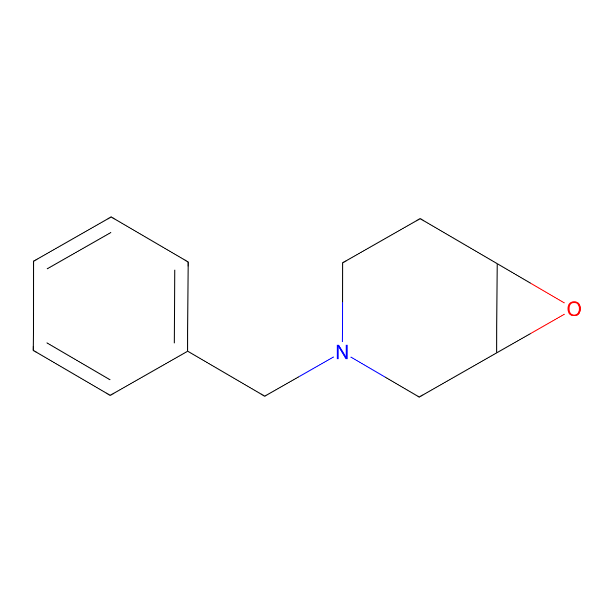 3-(Phenylmethyl)-7-oxa-3-azabicyclo(4.1.0)heptane molecular structure, CAS 725715-12-8
