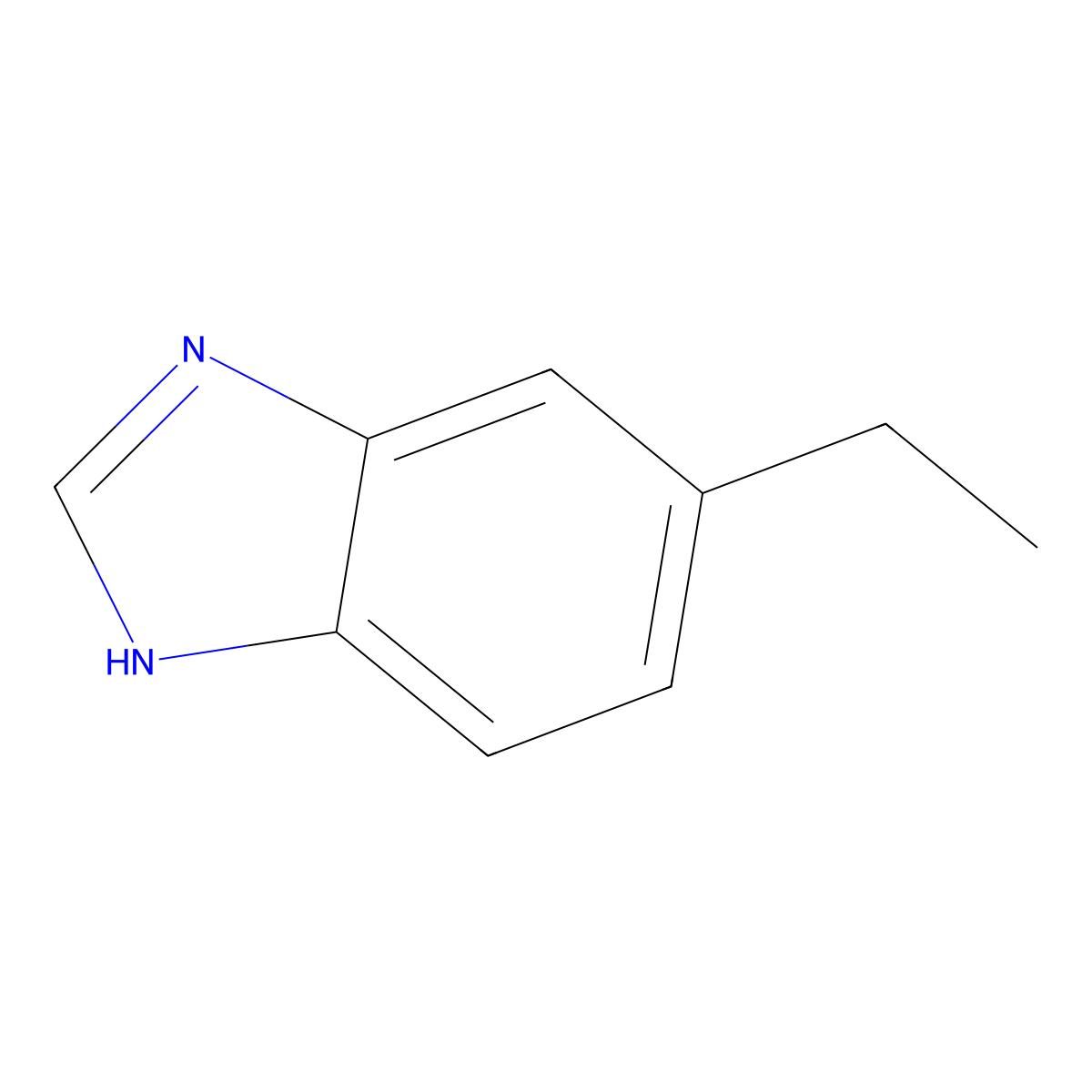 6-Ethyl-1H-benzo[d]imidazole molecular structure, CAS 72572-18-0