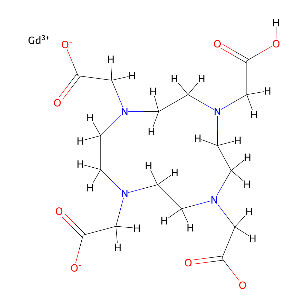 Gadoteric Acid molecular structure, CAS 72573-82-1