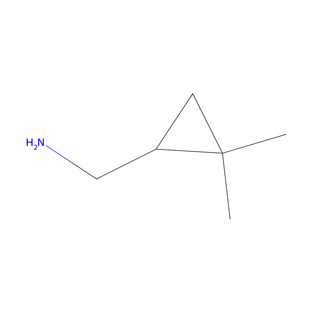 1-(2,2-Dimethylcyclopropyl)methanamine molecular structure, CAS 725743-45-3