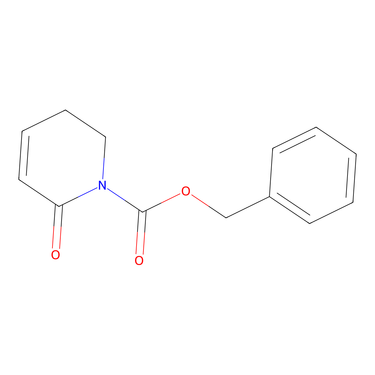 Benzyl 2-oxo-5,6-dihydropyridine-1(2H)-carboxylate molecular structure, CAS 725746-35-0