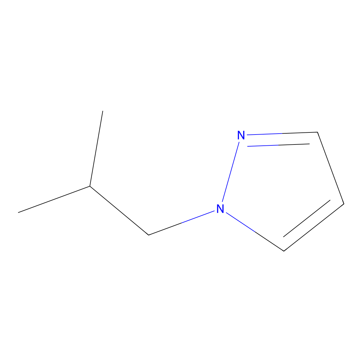 1-(2-Methylpropyl)-1H-pyrazole molecular structure, CAS 725746-81-6