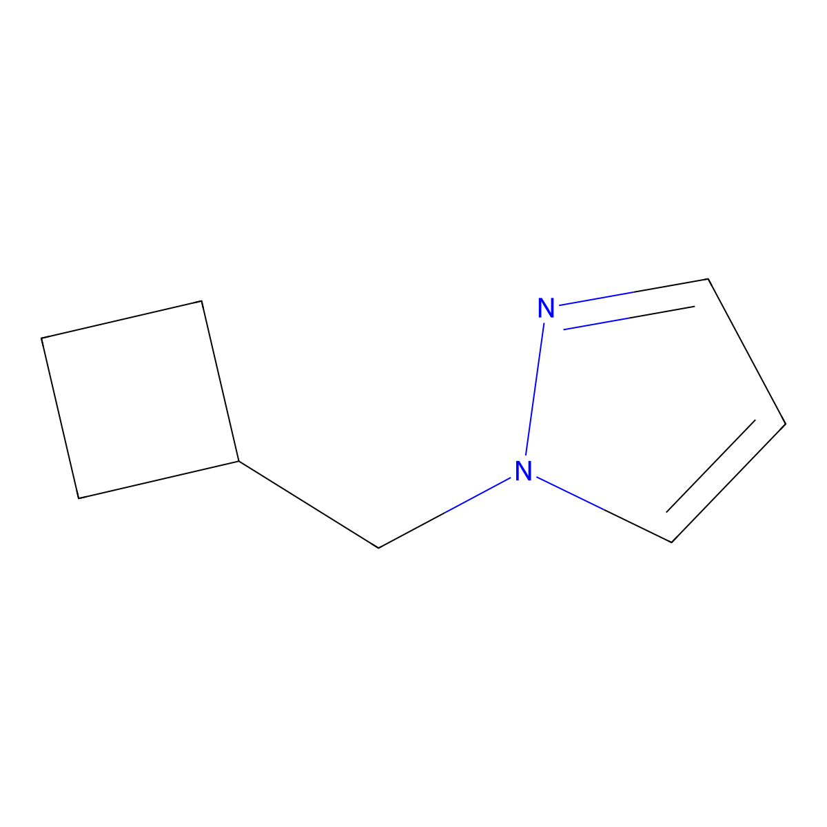 1-(cyclobutylmethyl)-1H-pyrazole molecular structure, CAS 725746-82-7