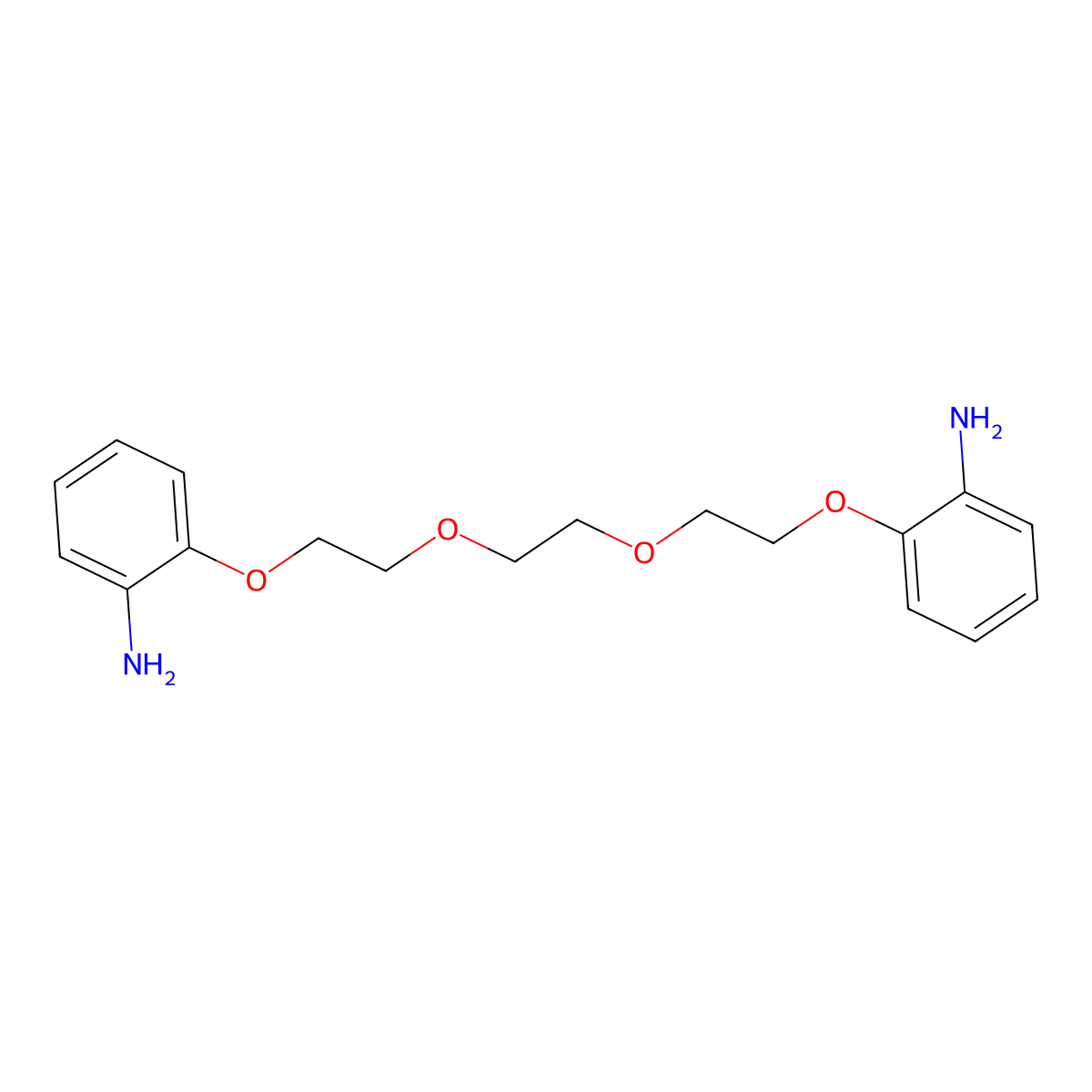 2-[2-[2-[2-(2-Aminophenoxy)ethoxy]ethoxy]ethoxy]aniline molecular structure, CAS 72583-76-7