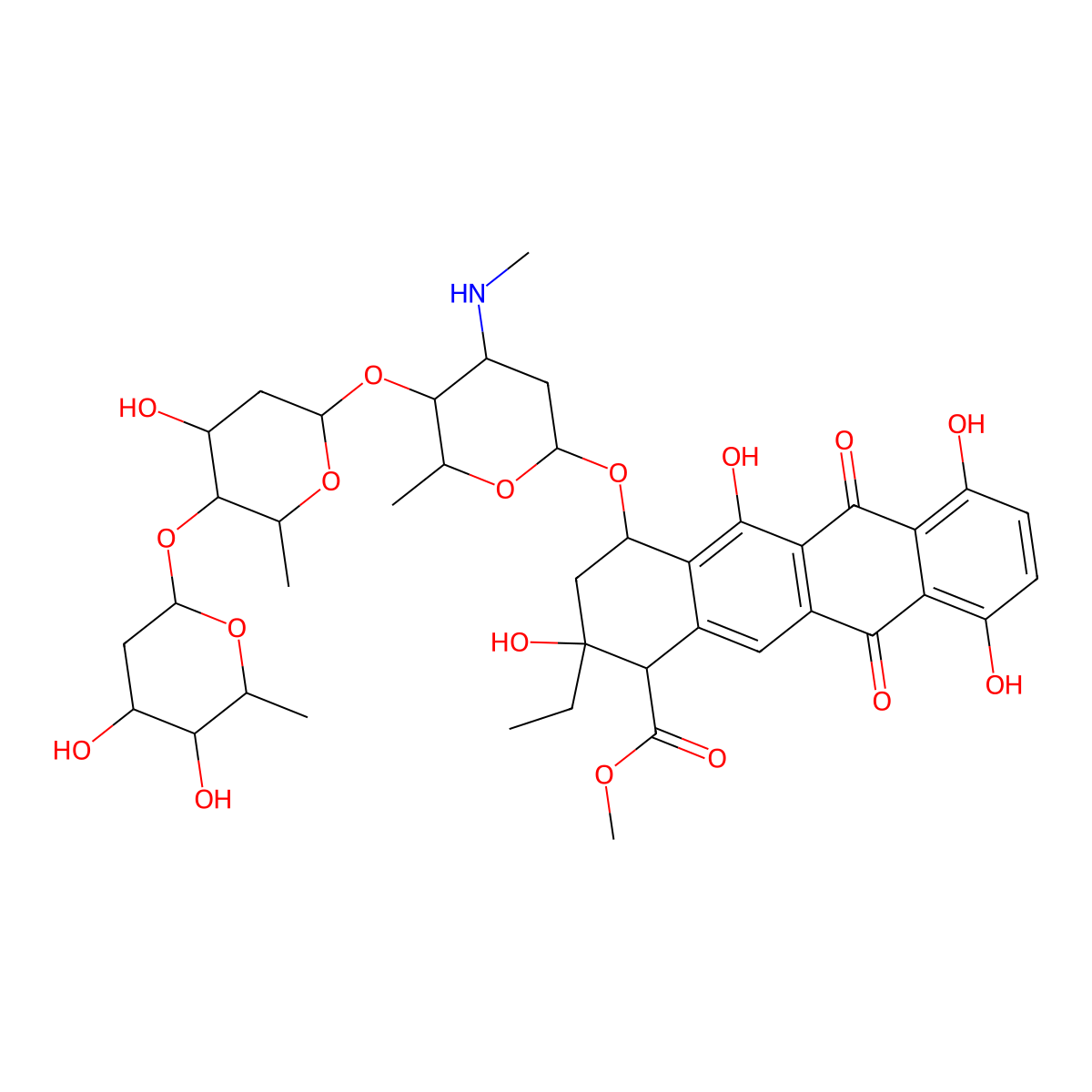Alcindoromycin molecular structure, CAS 72586-21-1