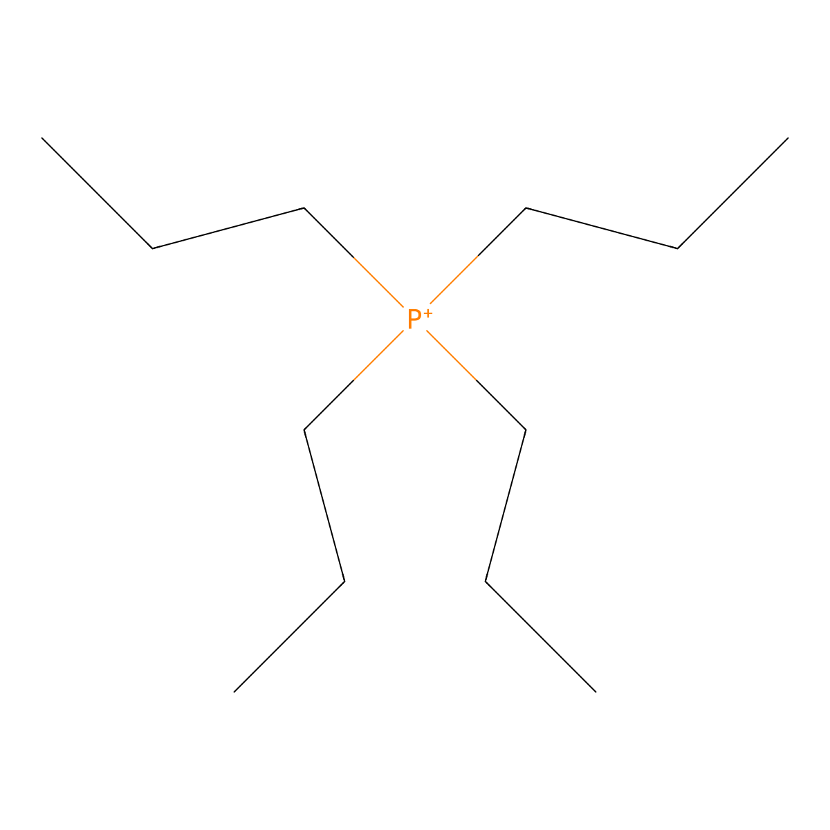 Tetrapropylphosphanium molecular structure, CAS 7259-36-1