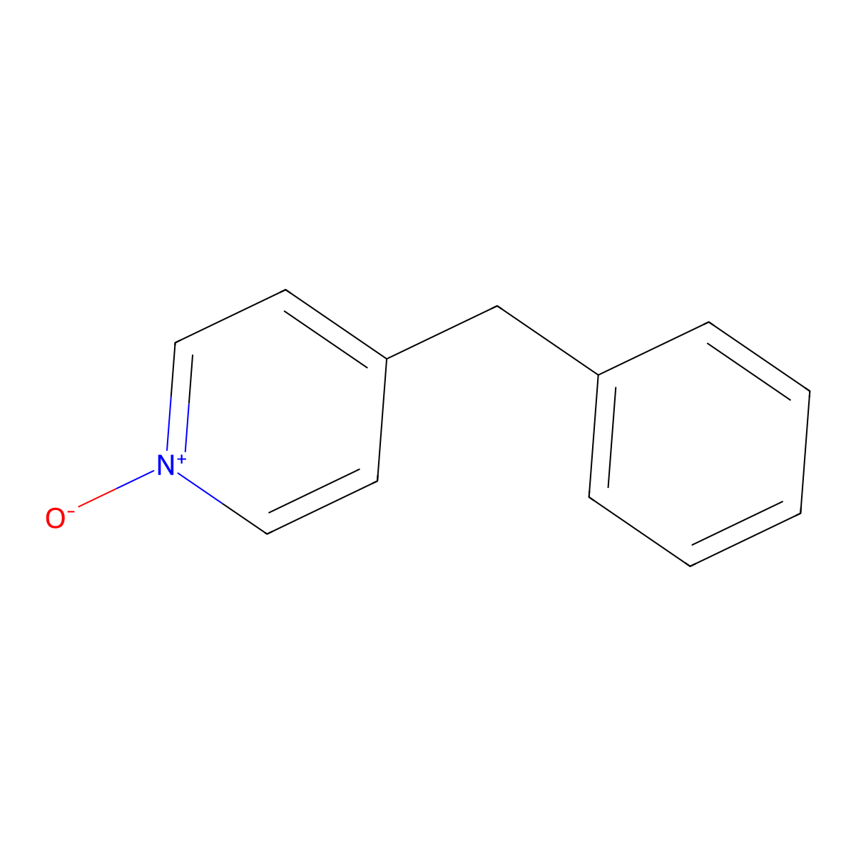 Pyridine, 4-(phenylmethyl)-, 1-oxide molecular structure, CAS 7259-53-2