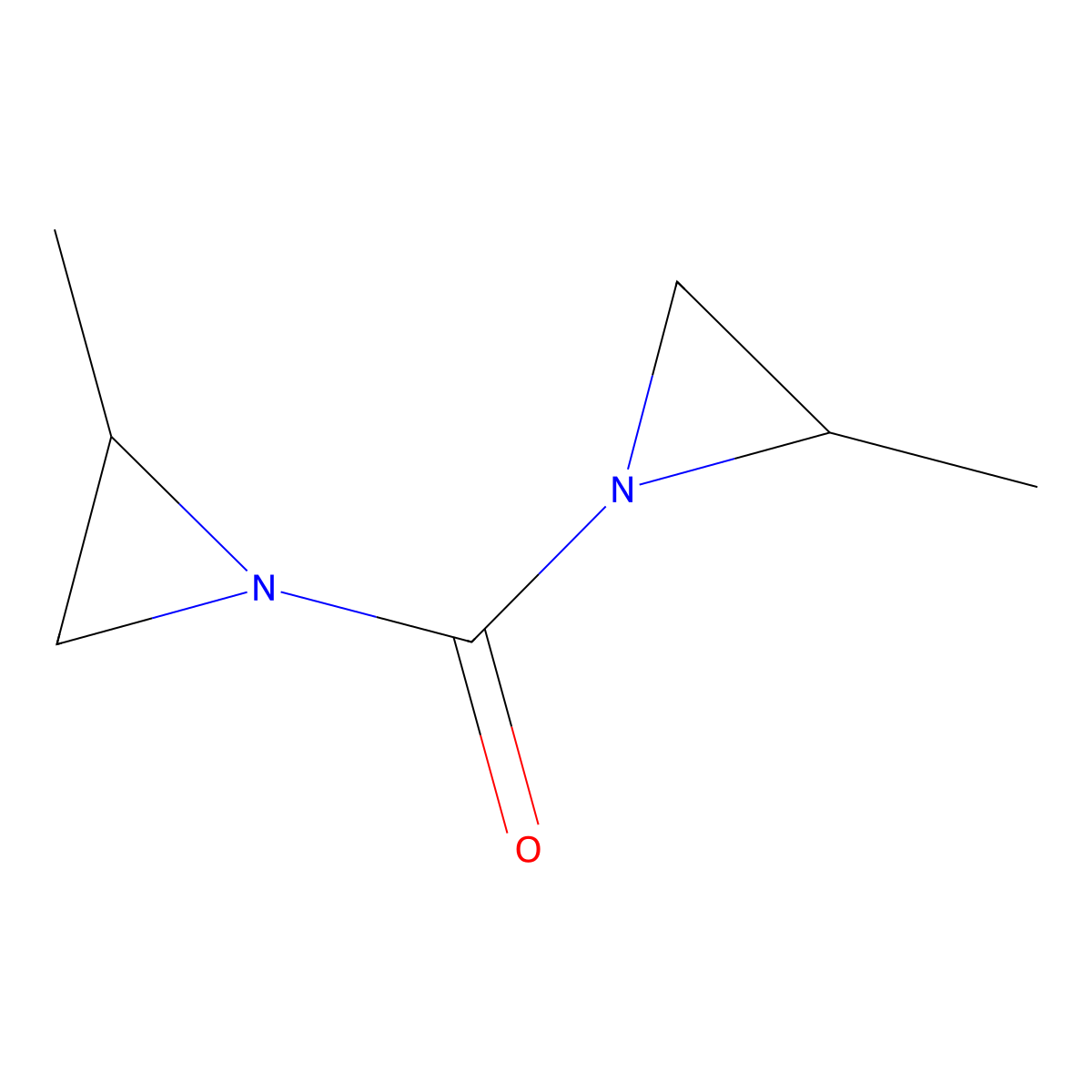 Bis(2-methylaziridin-1-yl)methanone molecular structure, CAS 7259-82-7