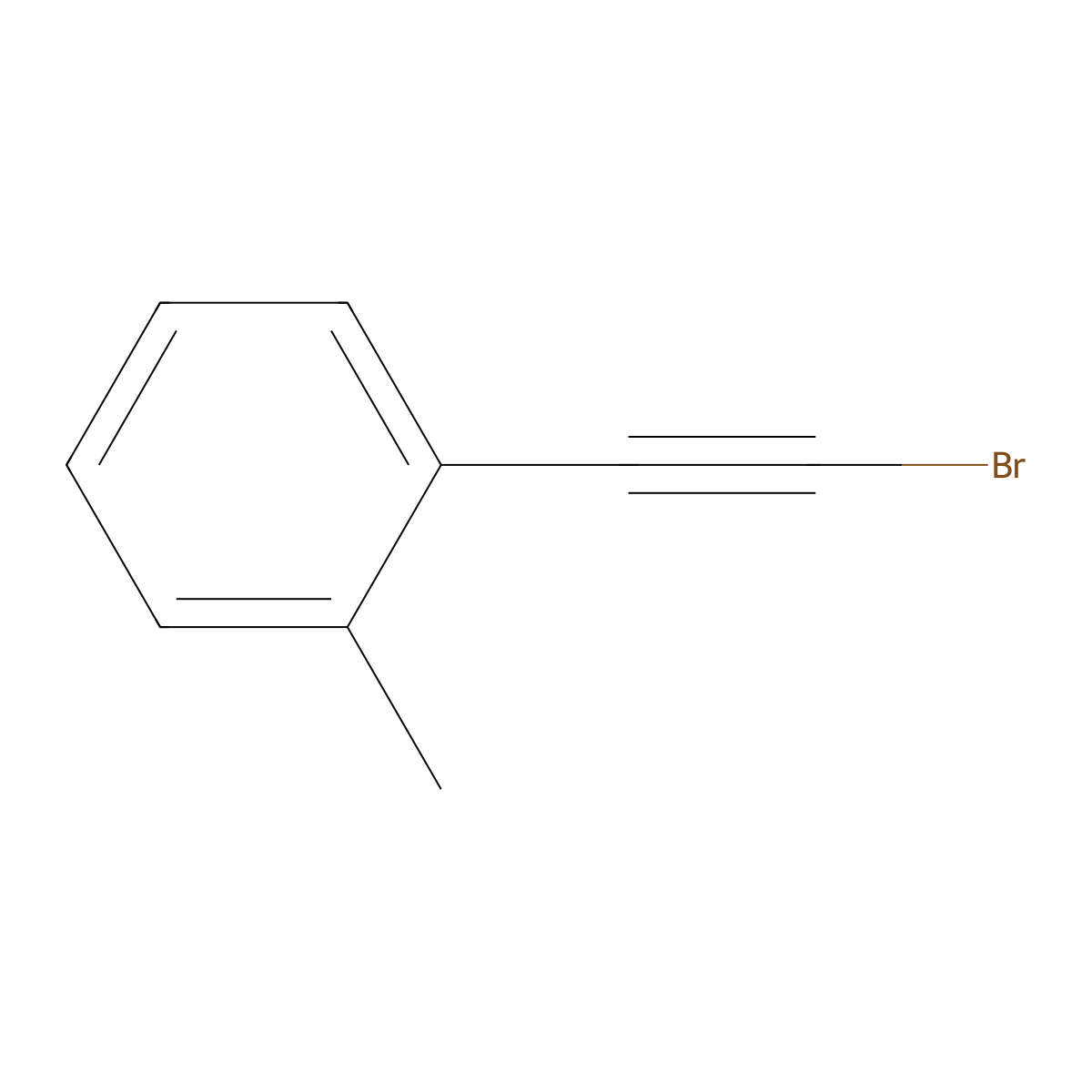 1-(Bromoethynyl)-2-methylbenzene molecular structure, CAS 72591-20-9