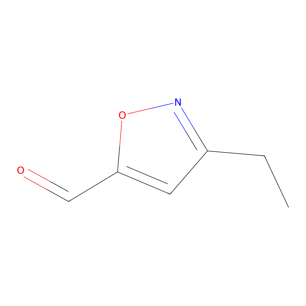 3-Ethyl-1,2-oxazole-5-carbaldehyde molecular structure, CAS 72591-56-1