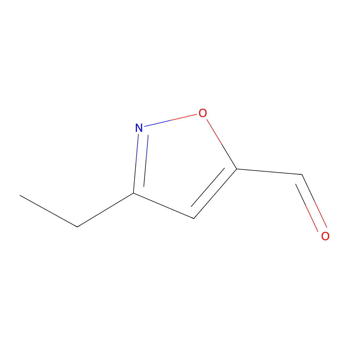 3-Ethyl-1,2-oxazole-5-carbaldehyde molecular structure, CAS 72591-56-1
