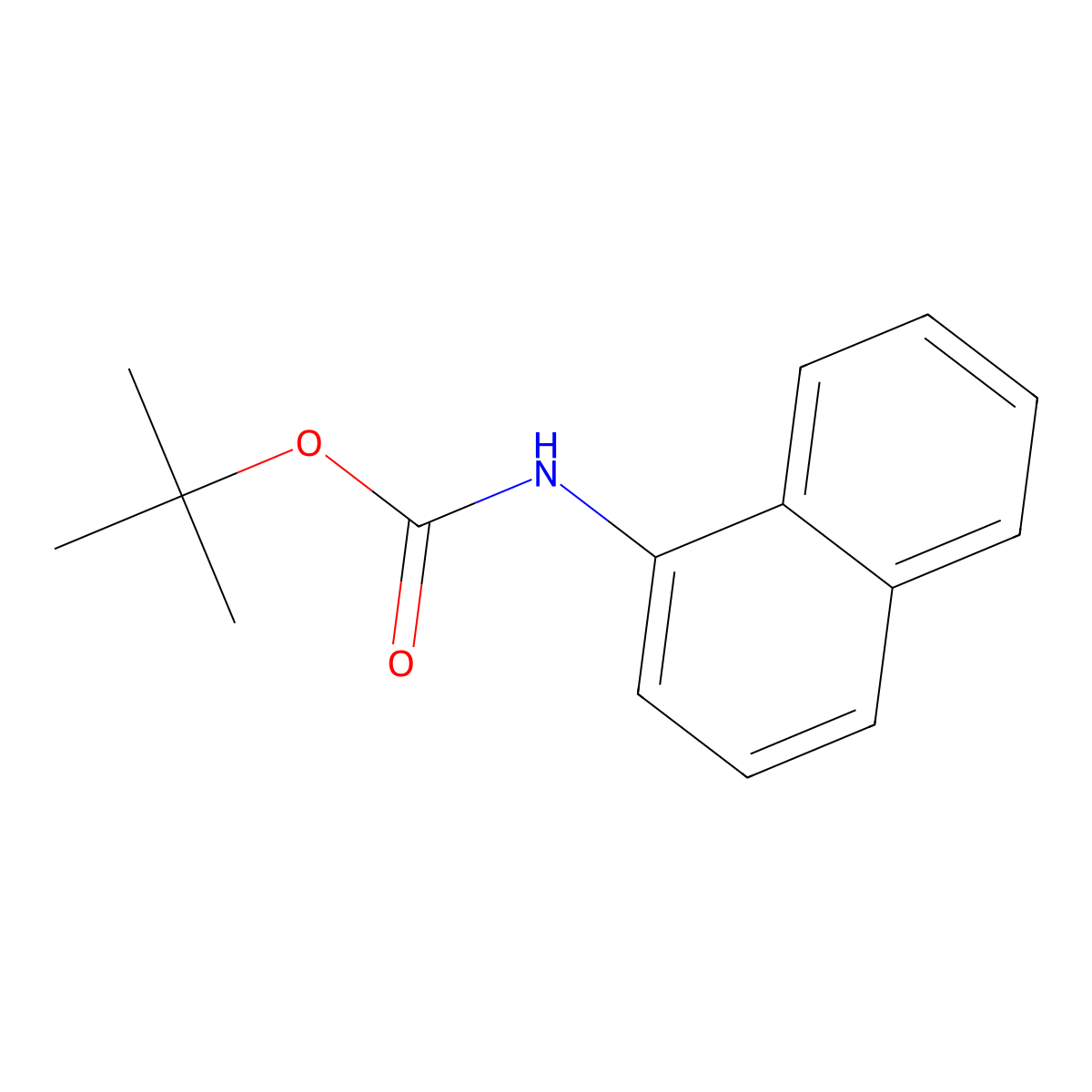 Tert-butyl naphthalen-1-ylcarbamate molecular structure, CAS 72594-62-8