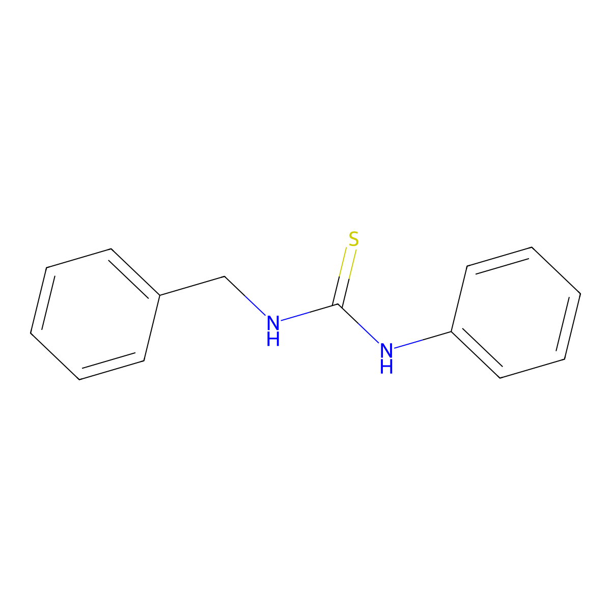 1-Benzyl-3-phenyl-2-thiourea molecular structure, CAS 726-25-0