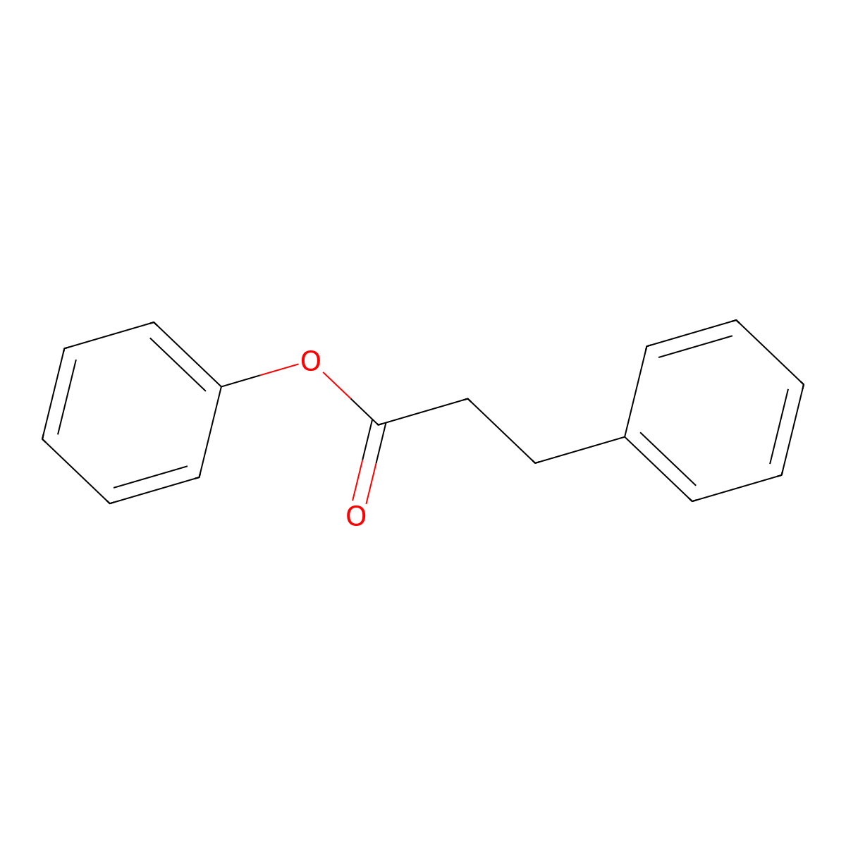 Phenyl 3-phenylpropanoate molecular structure, CAS 726-26-1