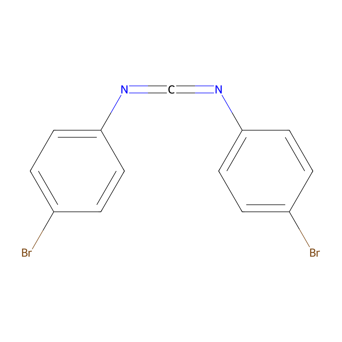 1,3-Bis(p-bromophenyl)carbodiimide molecular structure, CAS 726-41-0