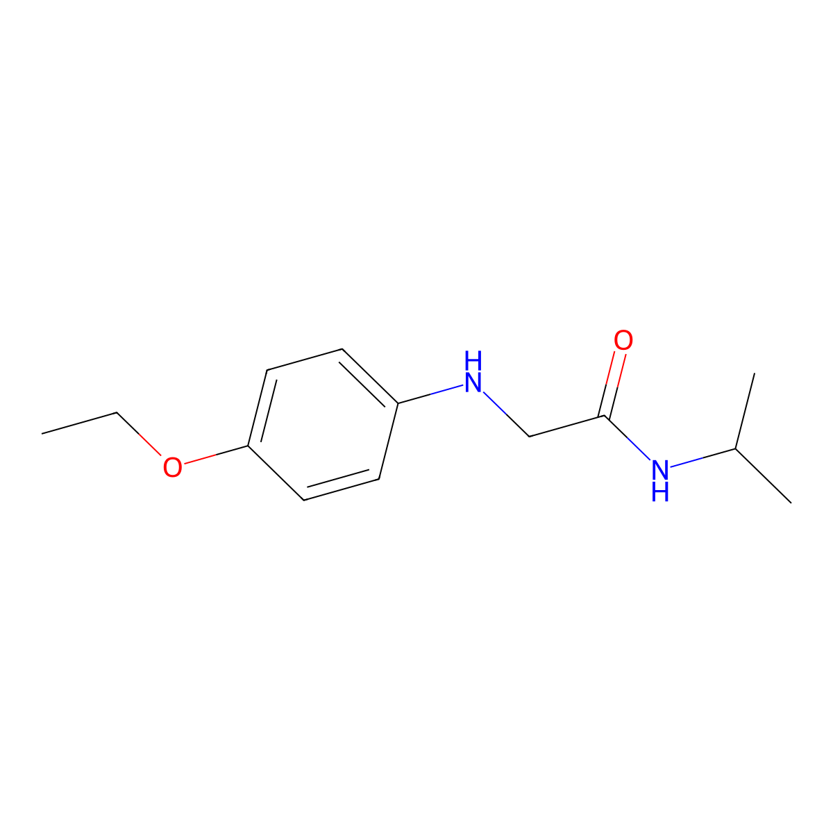 2-(4-Ethoxyanilino)-N-(propan-2-yl)ethanimidic acid molecular structure, CAS 726-52-3