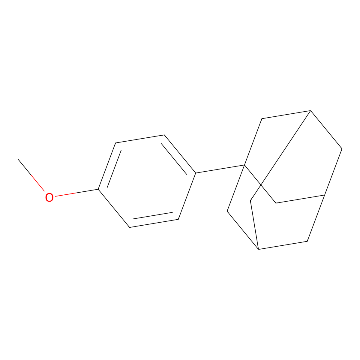 1-(4-Methoxyphenyl)adamantane molecular structure, CAS 726-94-3