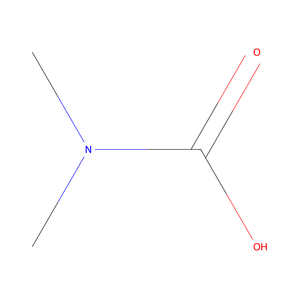 N,N-Dimethylcarbamic acid molecular structure, CAS 7260-94-8
