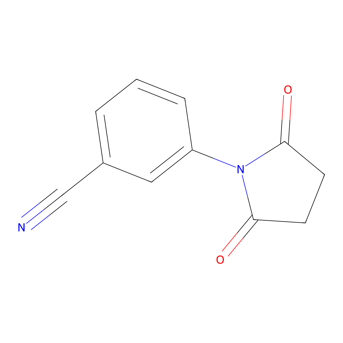 m-Cyano-N-phenylsuccinimide molecular structure, CAS 72601-53-7