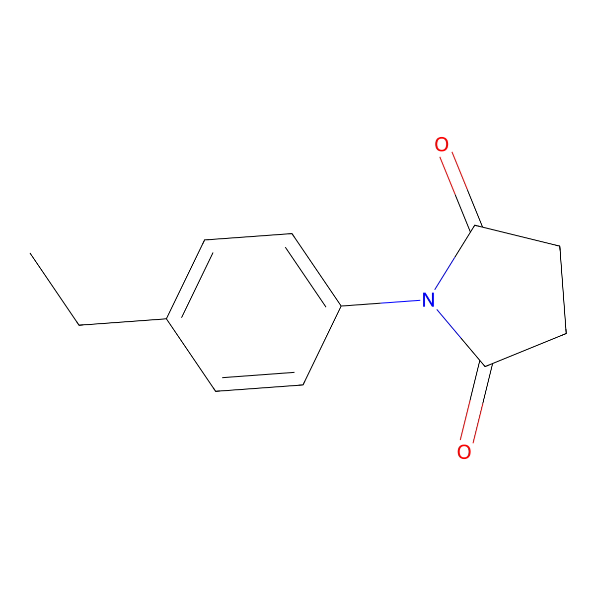 1-(4-Ethylphenyl)pyrrolidine-2,5-dione molecular structure, CAS 72601-54-8