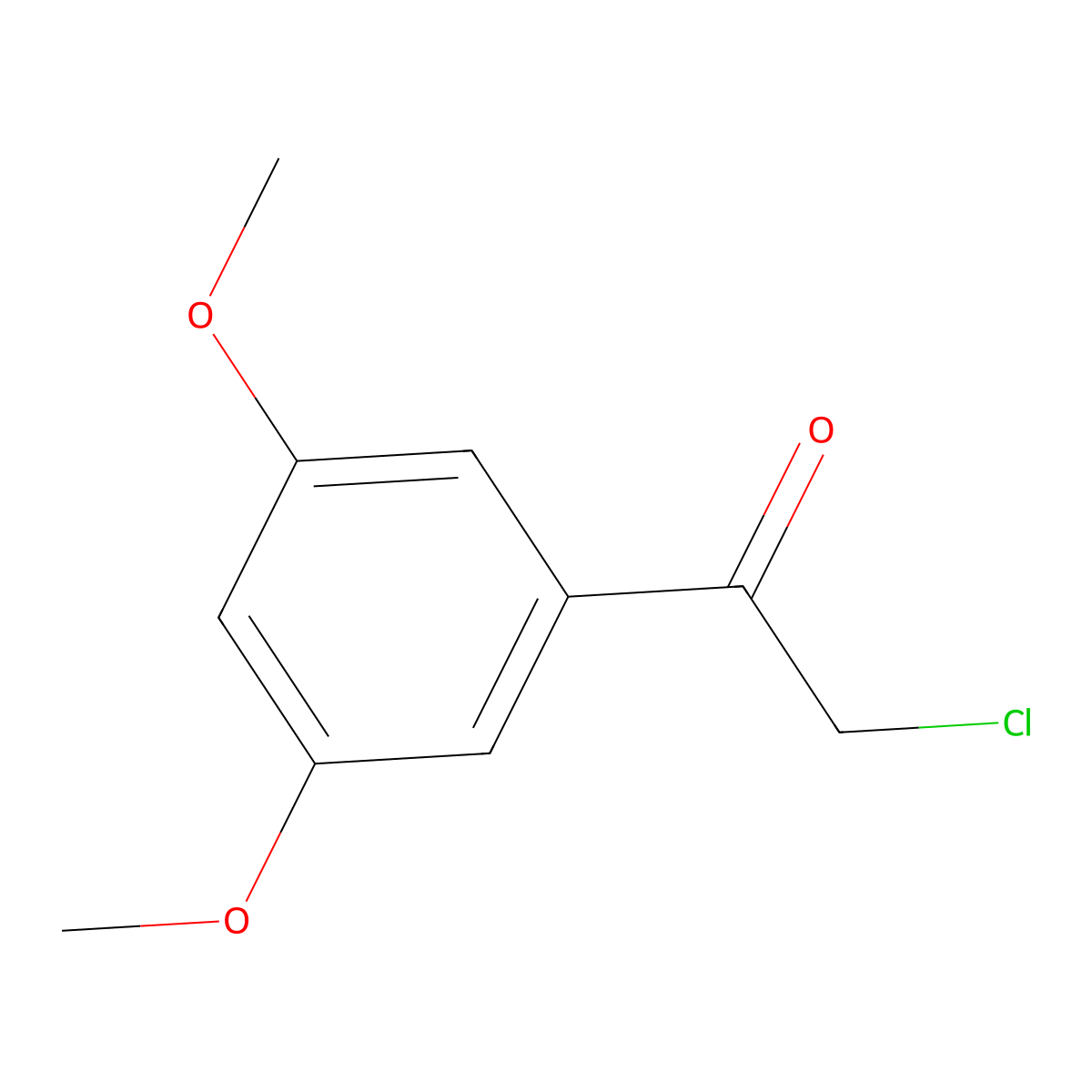 2-Chloro-1-(3,5-dimethoxyphenyl)ethan-1-one molecular structure, CAS 72612-04-5