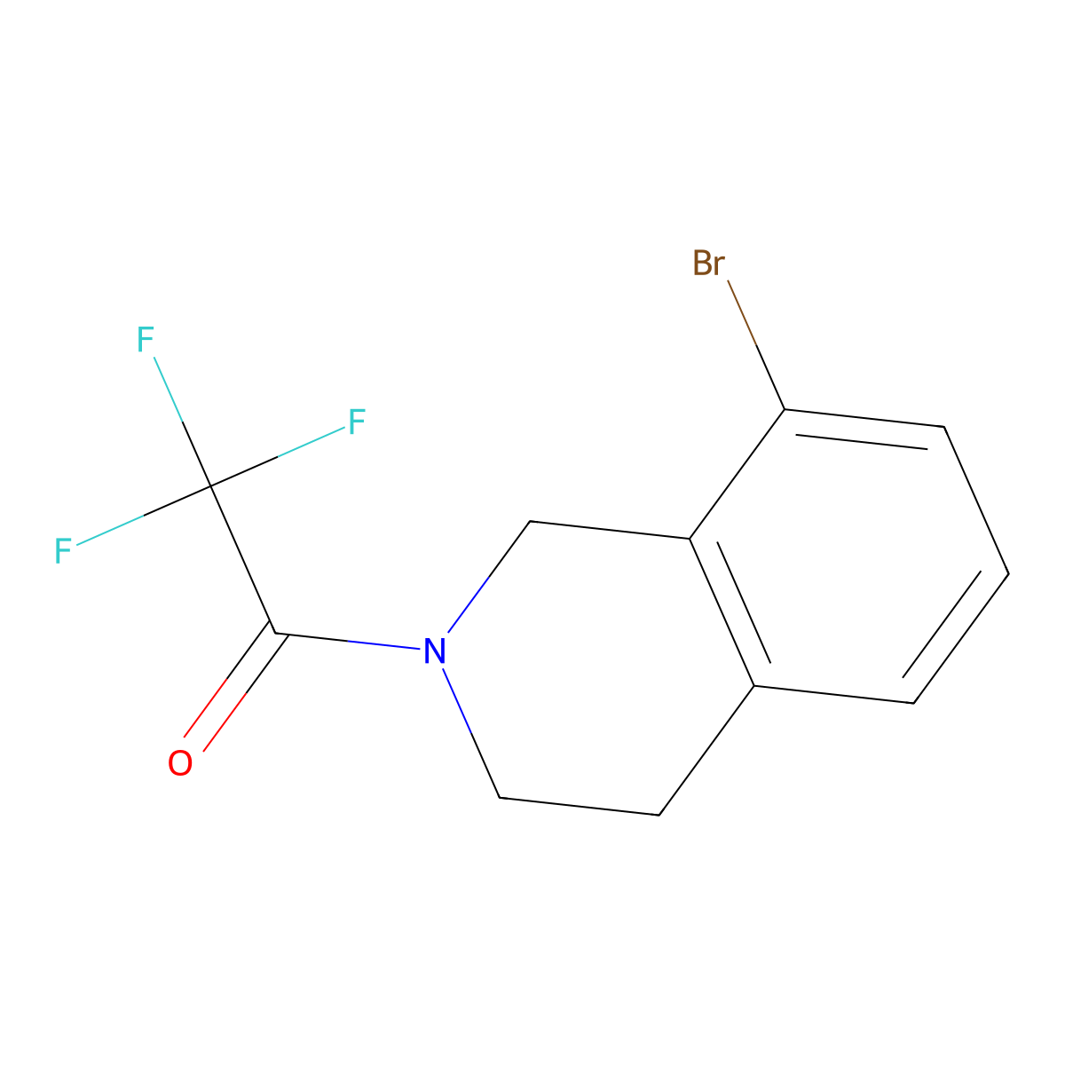 1-(8-Bromo-3,4-dihydroisoquinolin-2(1H)-yl)-2,2,2-trifluoroethanone molecular structure, CAS 726136-49-8