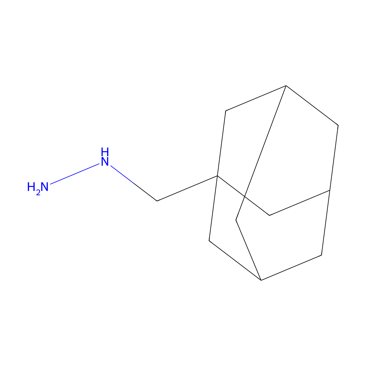 1-(Adamantan-1-ylmethyl)hydrazine molecular structure, CAS 72614-02-9