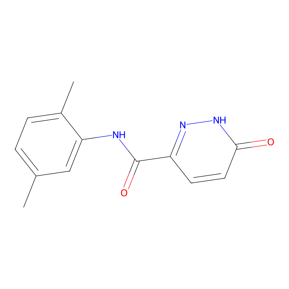N-(2,5-dimethylphenyl)-6-oxo-1,6-dihydropyridazine-3-carboxamide molecular structure, CAS 726143-03-9