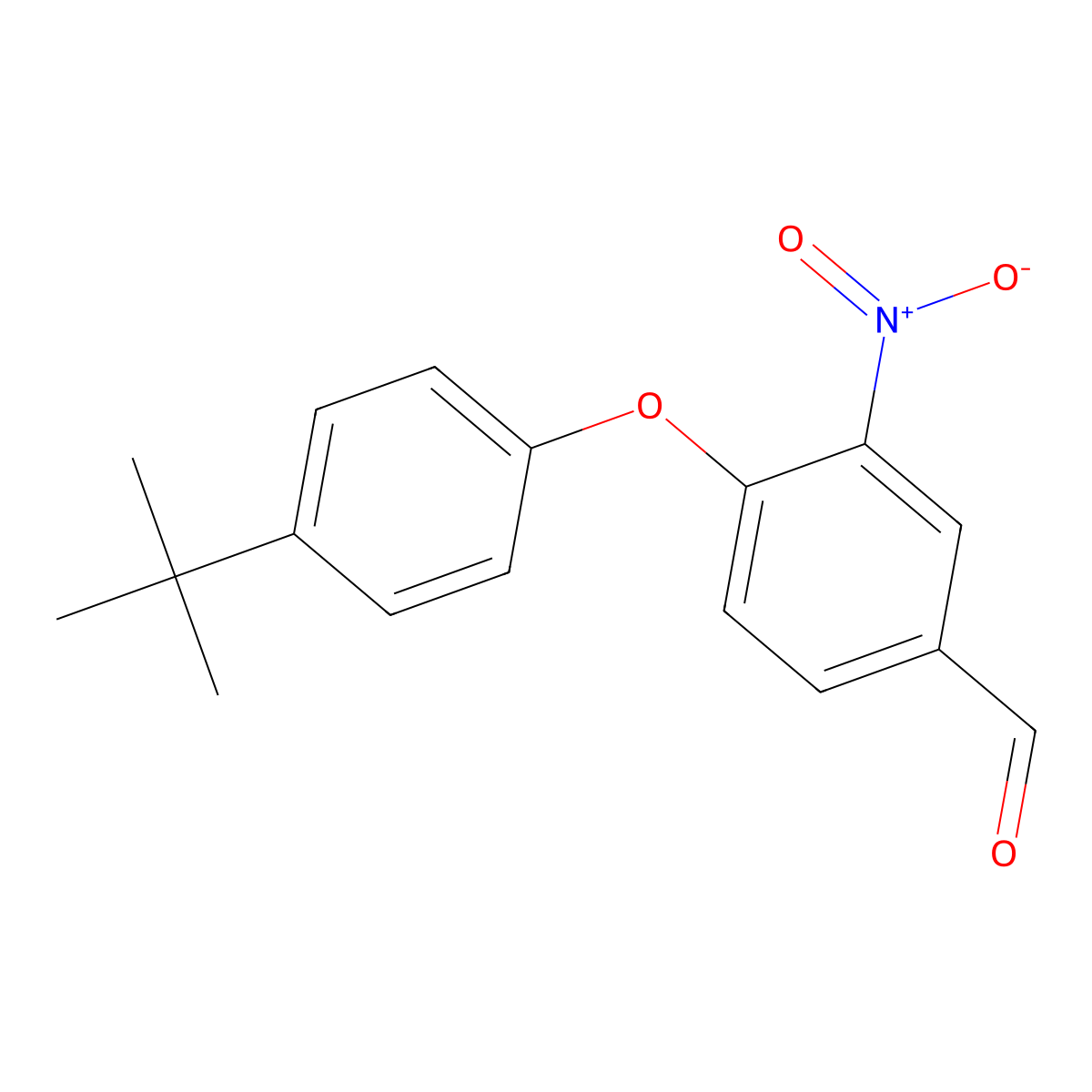 4-(4-Tert-butylphenoxy)-3-nitrobenzaldehyde molecular structure, CAS 726151-45-7