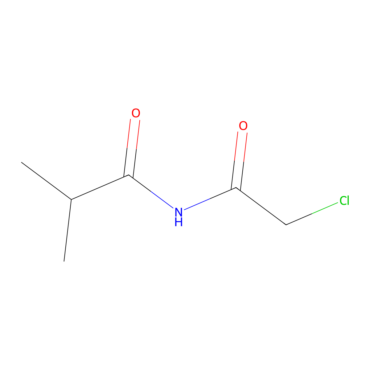 2-Chloro-N-isobutyryl-acetamide molecular structure, CAS 726155-02-8