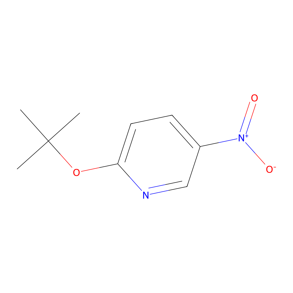 2-Tert-butoxy-5-nitropyridine molecular structure, CAS 72617-83-5