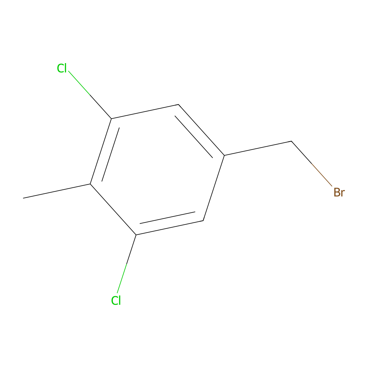 5-(Bromomethyl)-1,3-dichloro-2-methylbenzene molecular structure, CAS 726185-22-4