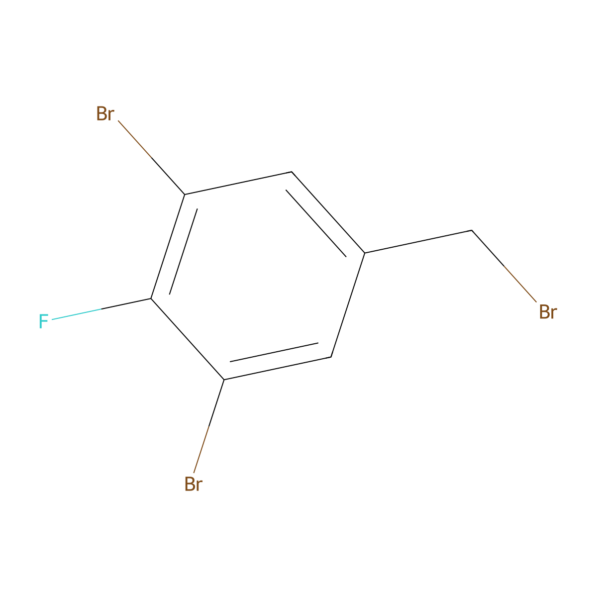 1,3-Dibromo-5-(bromomethyl)-2-fluorobenzene molecular structure, CAS 726185-32-6