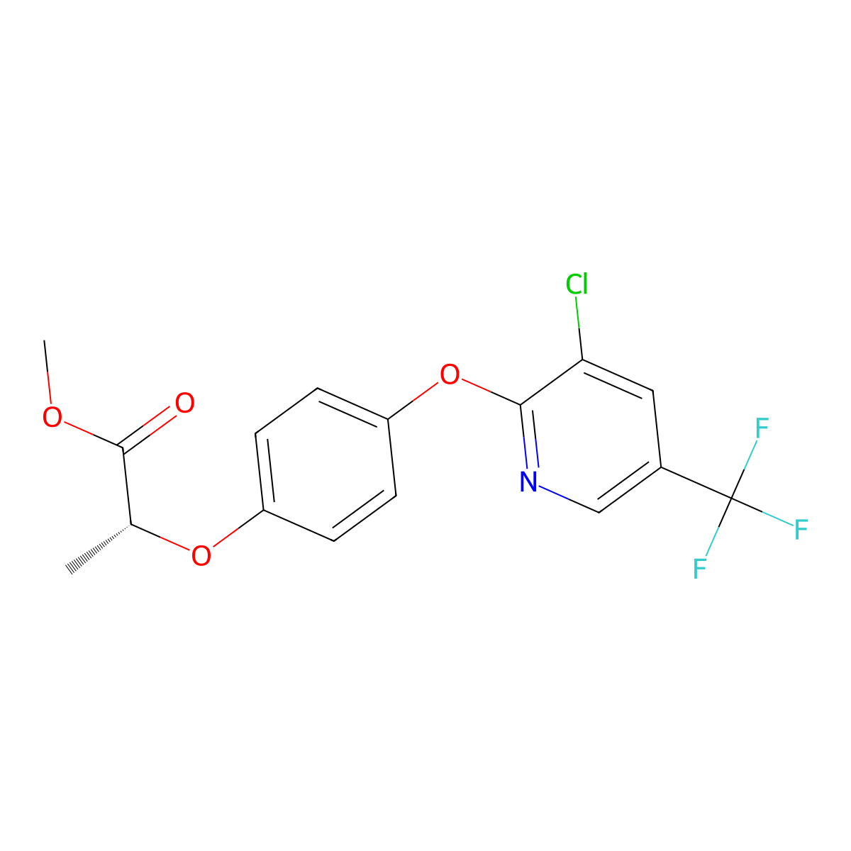 haloxyfop-P-methyl molecular structure, CAS 72619-32-0
