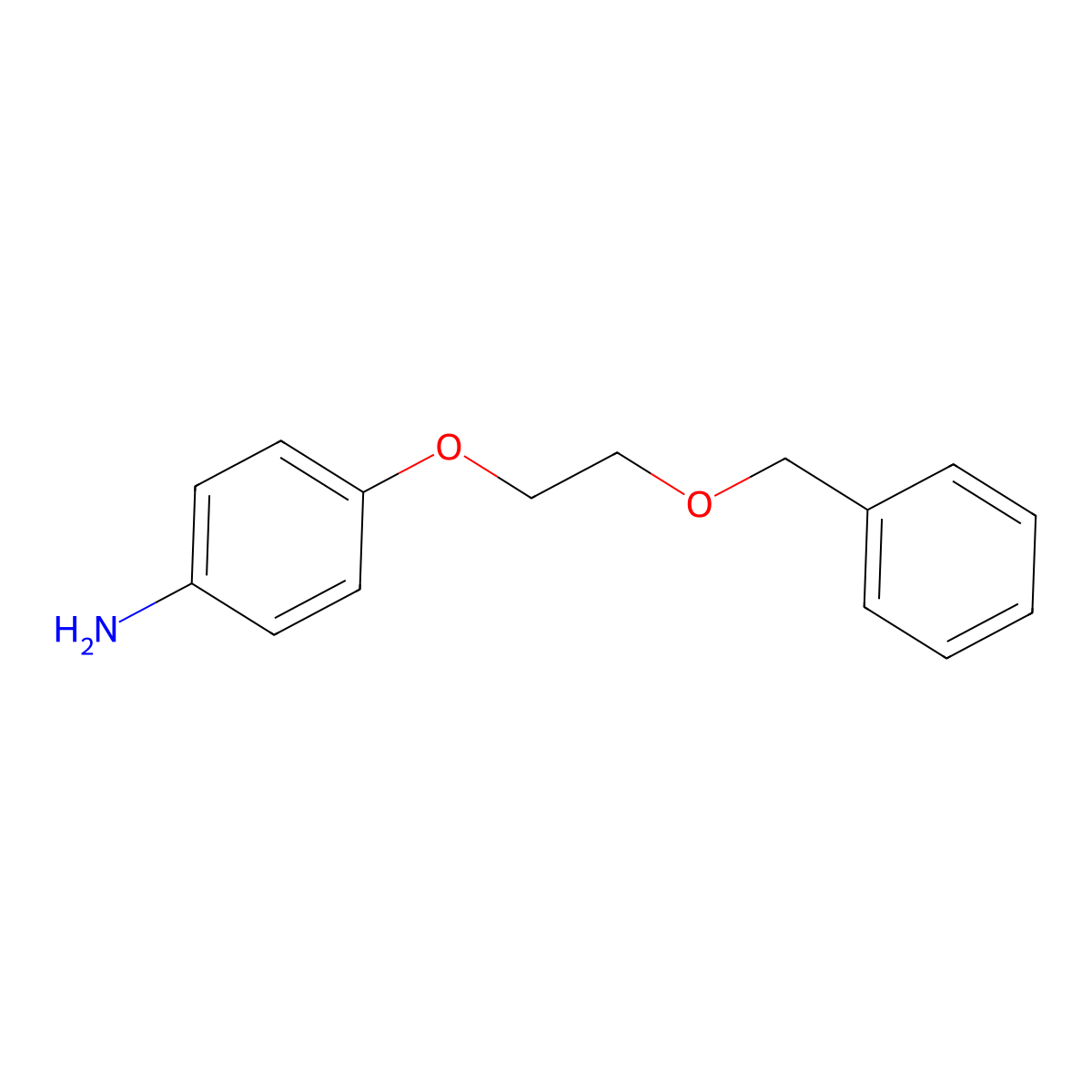 4-[2-(Benzyloxy)ethoxy]aniline molecular structure, CAS 726196-87-8