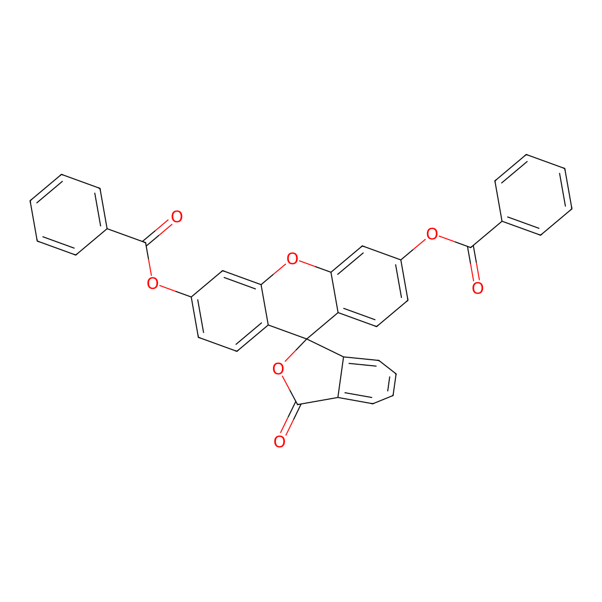 Fluorescein Dibenzoate molecular structure, CAS 7262-40-0