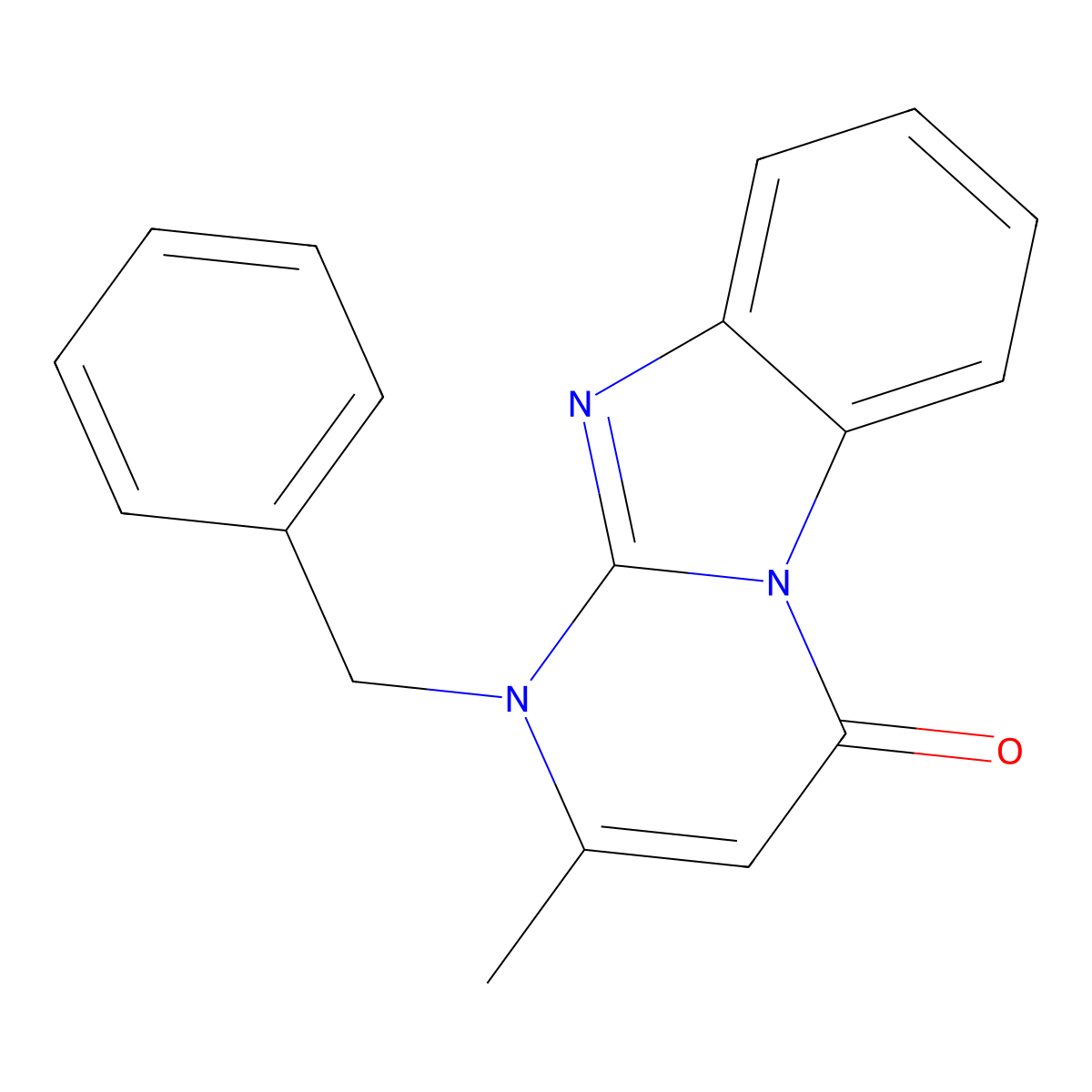 1-benzyl-2-methylpyrimido[1,2-a]benzimidazol-4(1H)-one molecular structure, CAS 726201-03-2