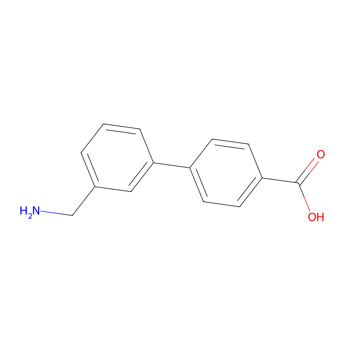4-[3-(Aminomethyl)phenyl]benzoic acid molecular structure, CAS 726206-22-0
