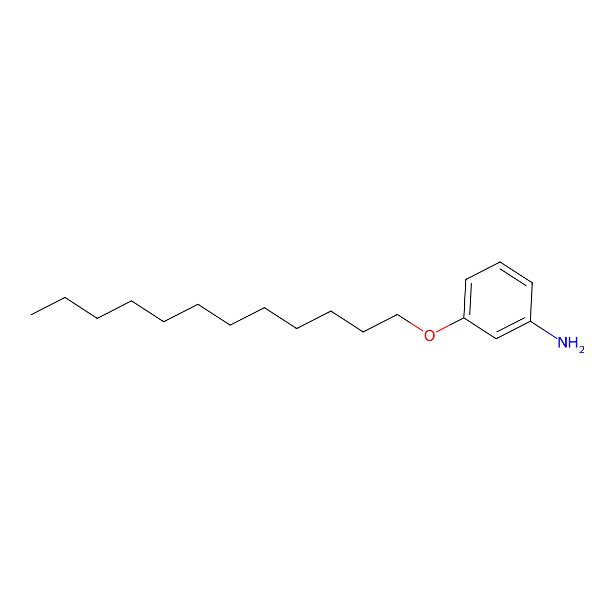 3-(Dodecyloxy)aniline molecular structure, CAS 72621-23-9