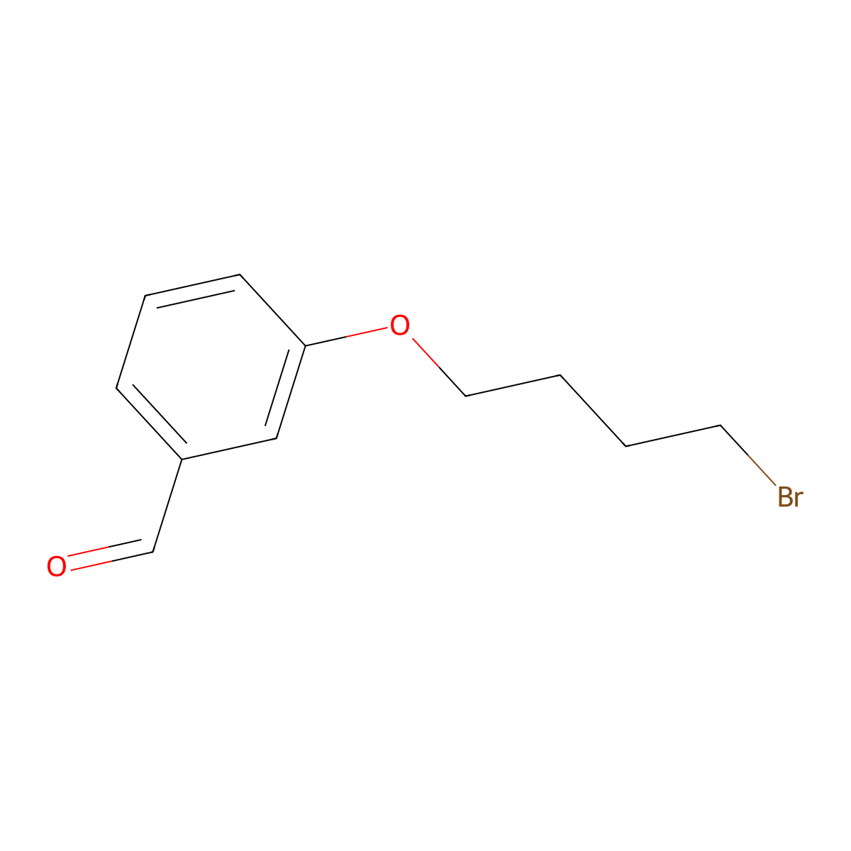 3-(4-Bromobutoxy)benzaldehyde molecular structure, CAS 72621-26-2