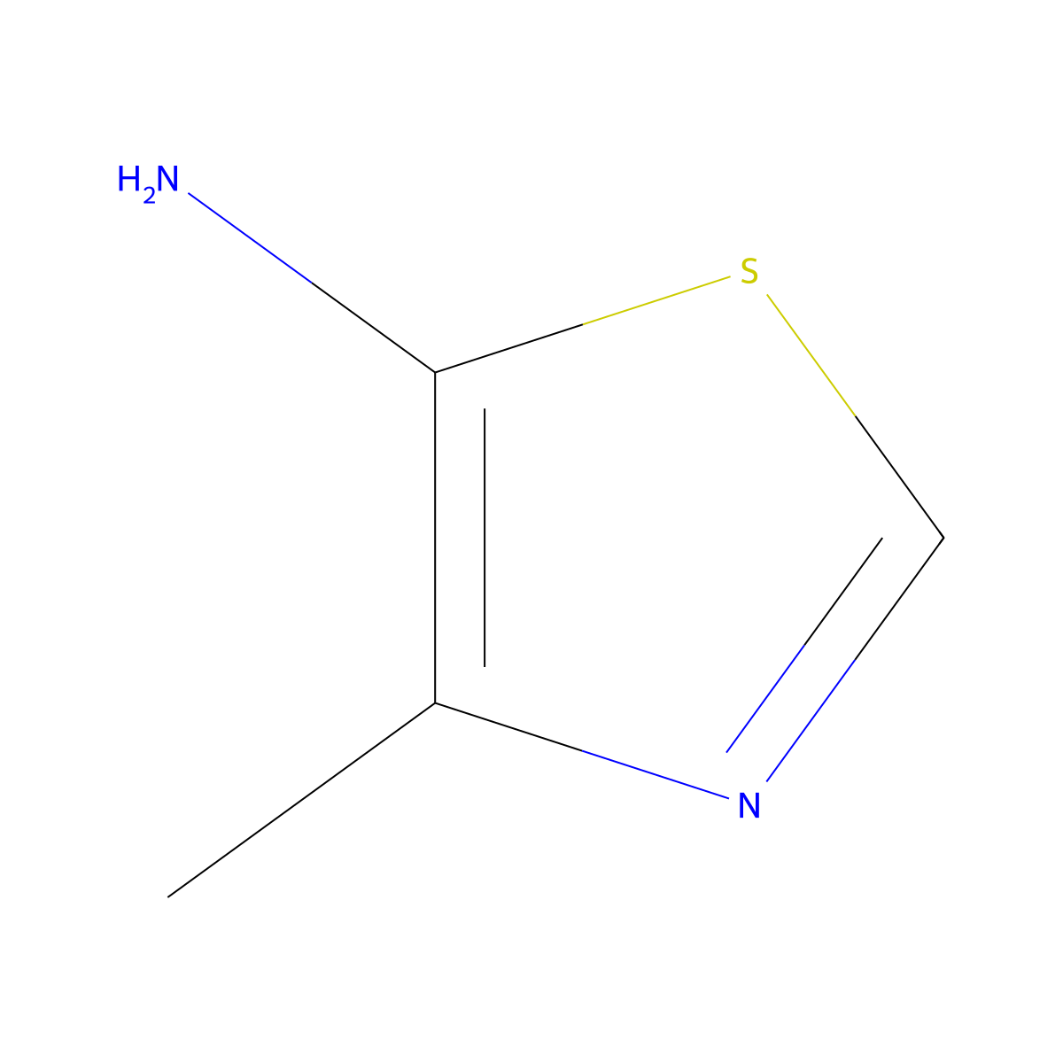 4-Methyl-1,3-thiazol-5-amine molecular structure, CAS 72632-65-6