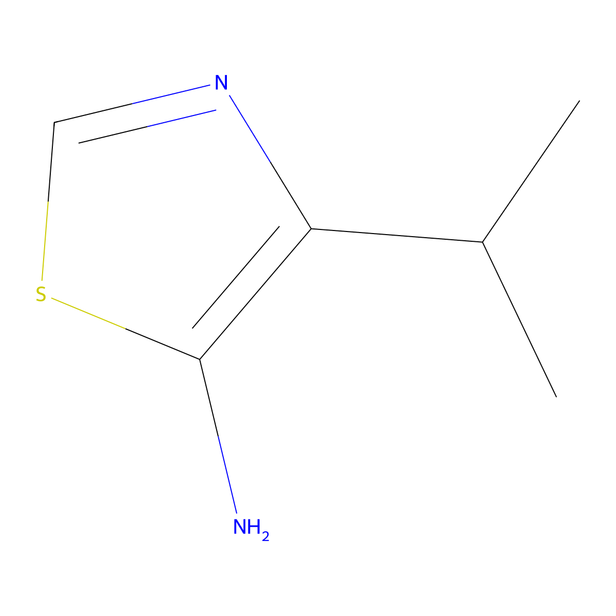 4-(Propan-2-yl)-1,3-thiazol-5-amine molecular structure, CAS 72632-66-7